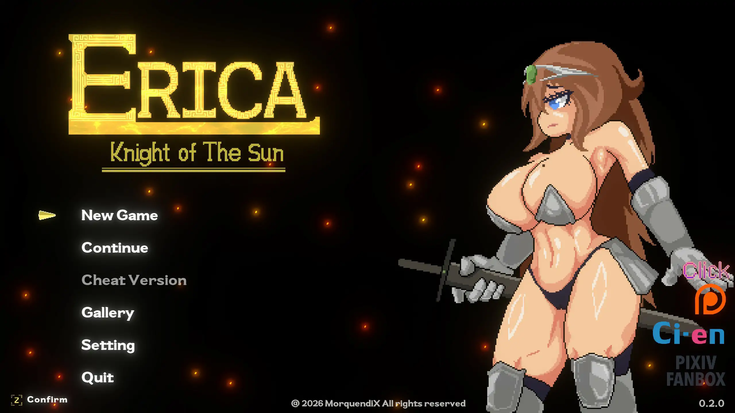 [日系ACT/像素] 艾丽卡：太阳骑士 Erica Knight of the sun ver0.2.0  官方中文版 [3.3G]